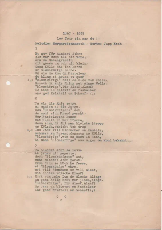 Marsch zum 100. Jubiläum, Bild 1